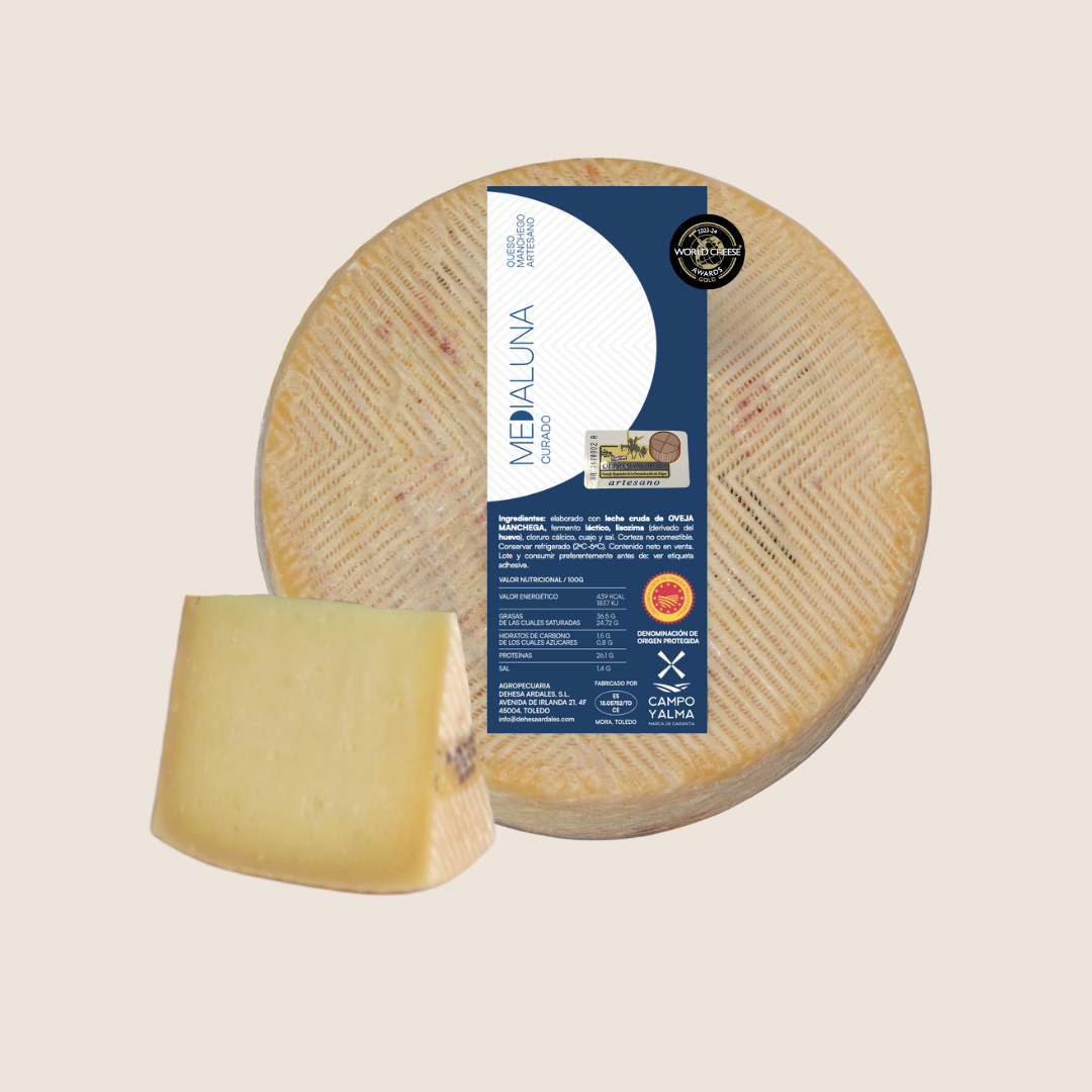 Queso Medialuna Artesano Curado